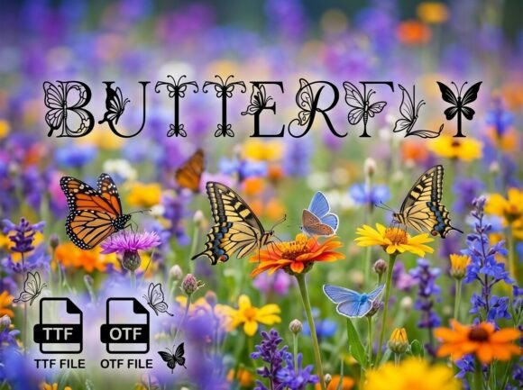 Butterfly Font - Preview 2