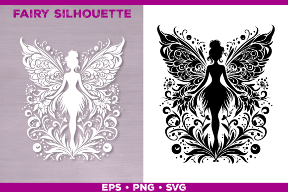 Floral Fairy SVG Design Grafik KI Grafiken Von julimur