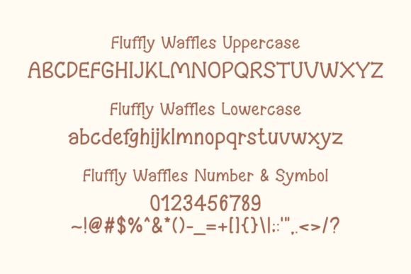 Fluffy Waffles Font - Preview 1