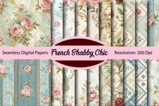 French Shabby Chic Digital Paper