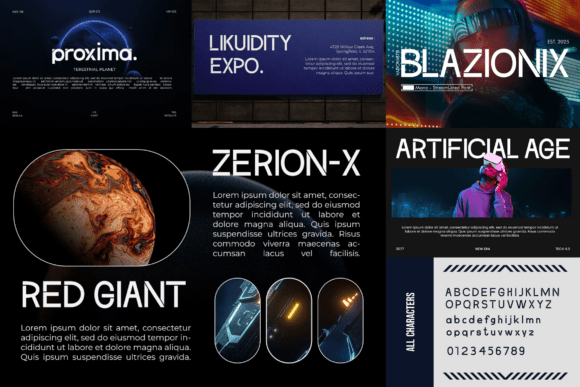 Futuristic Bundle Vol.02 Font - Preview 3