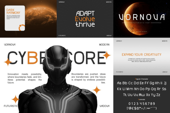 Futuristic Bundle Vol.02 Font - Preview 6