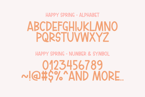 Happy Spring Font - Preview 1