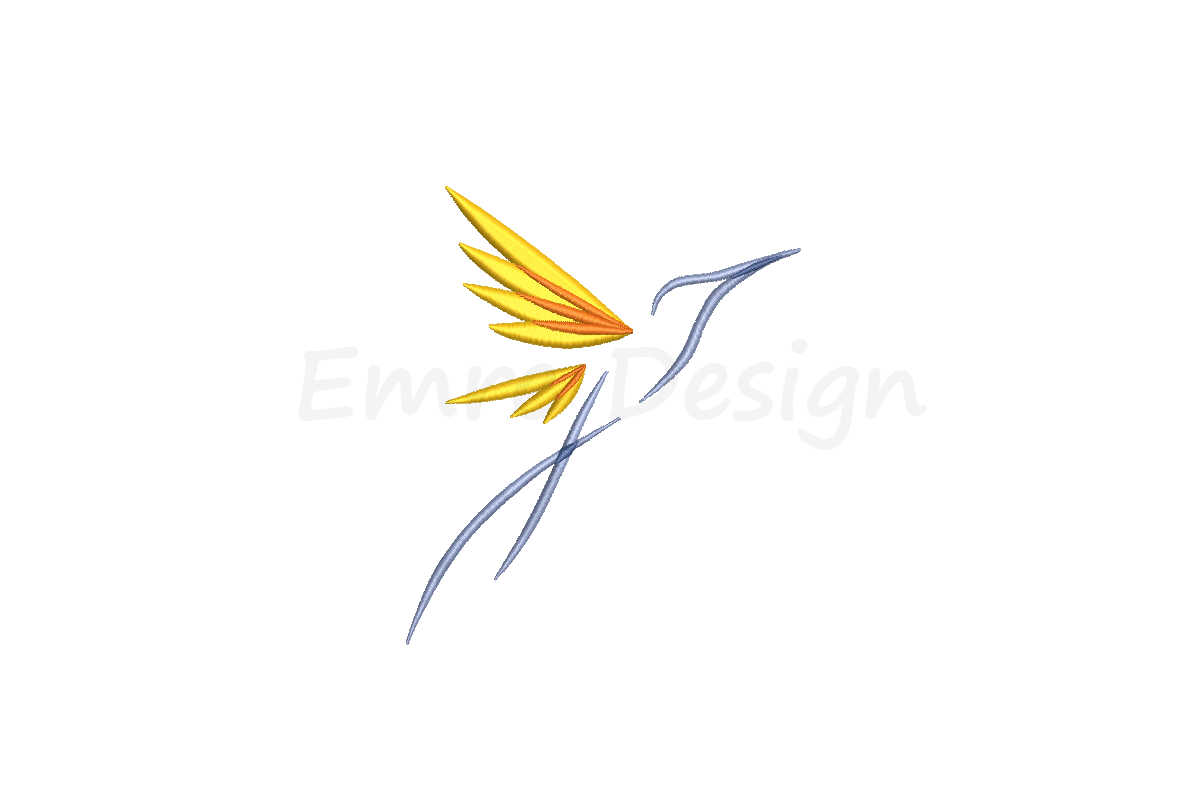 Hummingbird Embroidery Design