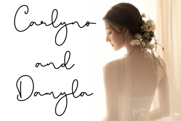 Laddy Beauty Font PNG with transparent background - Preview 3