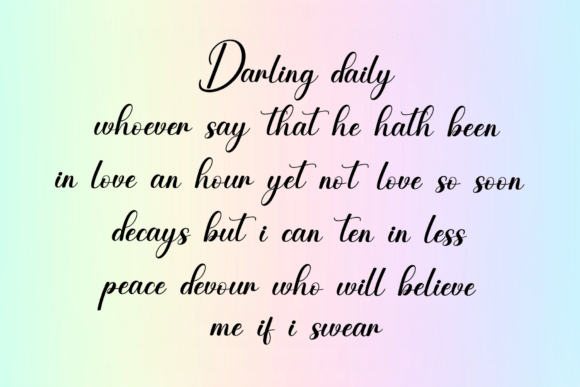 Latifia Midnighty Font PNG with transparent background - Preview 2