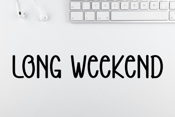Mellow Waiting Font PNG with transparent background - Preview 2