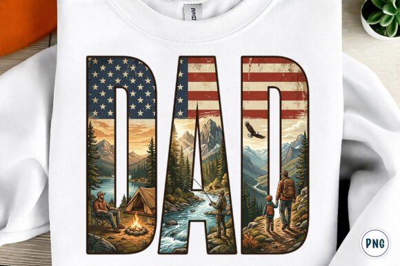 Patriotic Dad Png Graphic T-shirt Designs By SinaCreation