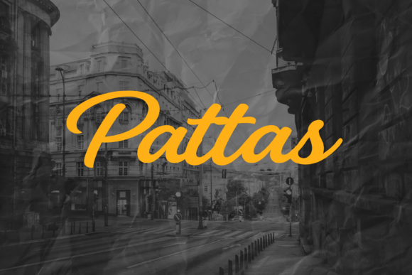 Pattas Signature Font PNG with transparent background - Preview 1