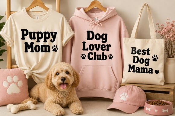 Puppy Mom Font PNG with transparent background - Preview 2