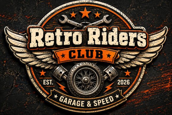Retro Riders Font PNG with transparent background - Preview 1