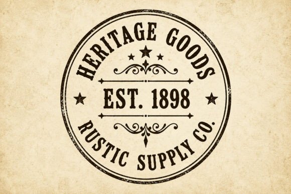 Rustline Heritage Font PNG with transparent background - Preview 2