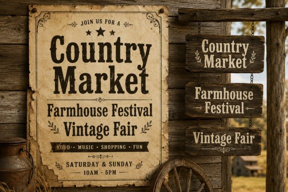 Rustline Heritage Font PNG with transparent background - Preview 4