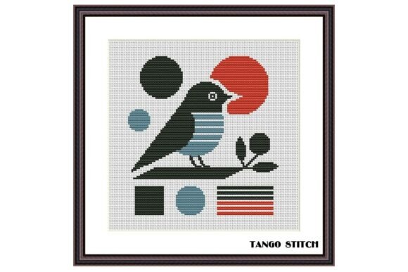 Scandinavian Style Stripe Bird Design