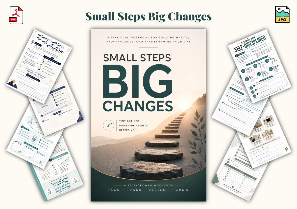 Small Steps Big Changes Graphic by KDPLab · Creative Fabrica