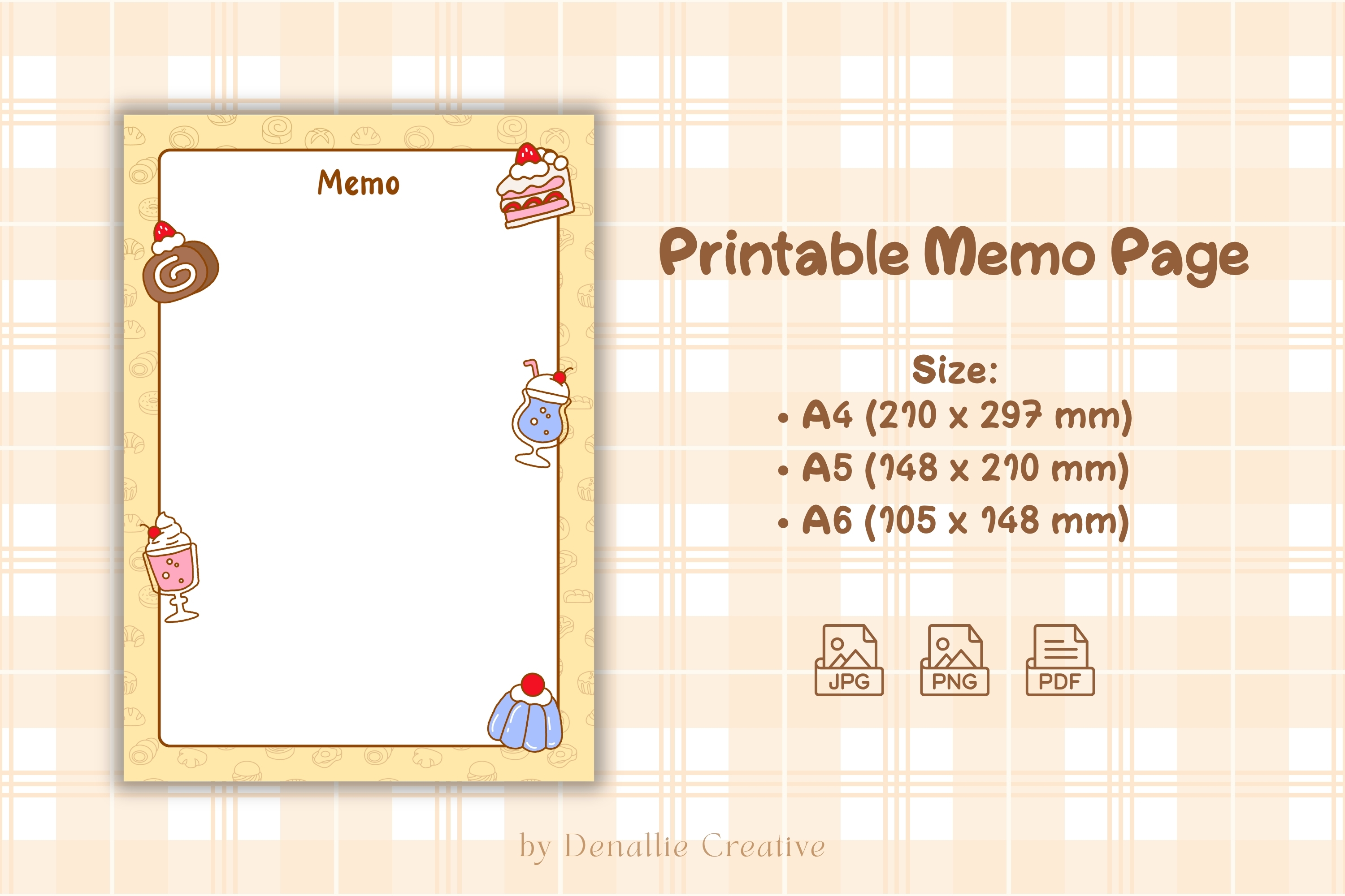 Sweet Printable Memo Page