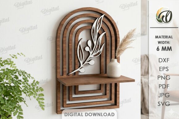 3D Decorative Shelf Laser Cut Laser Cutting By Digital Idea
