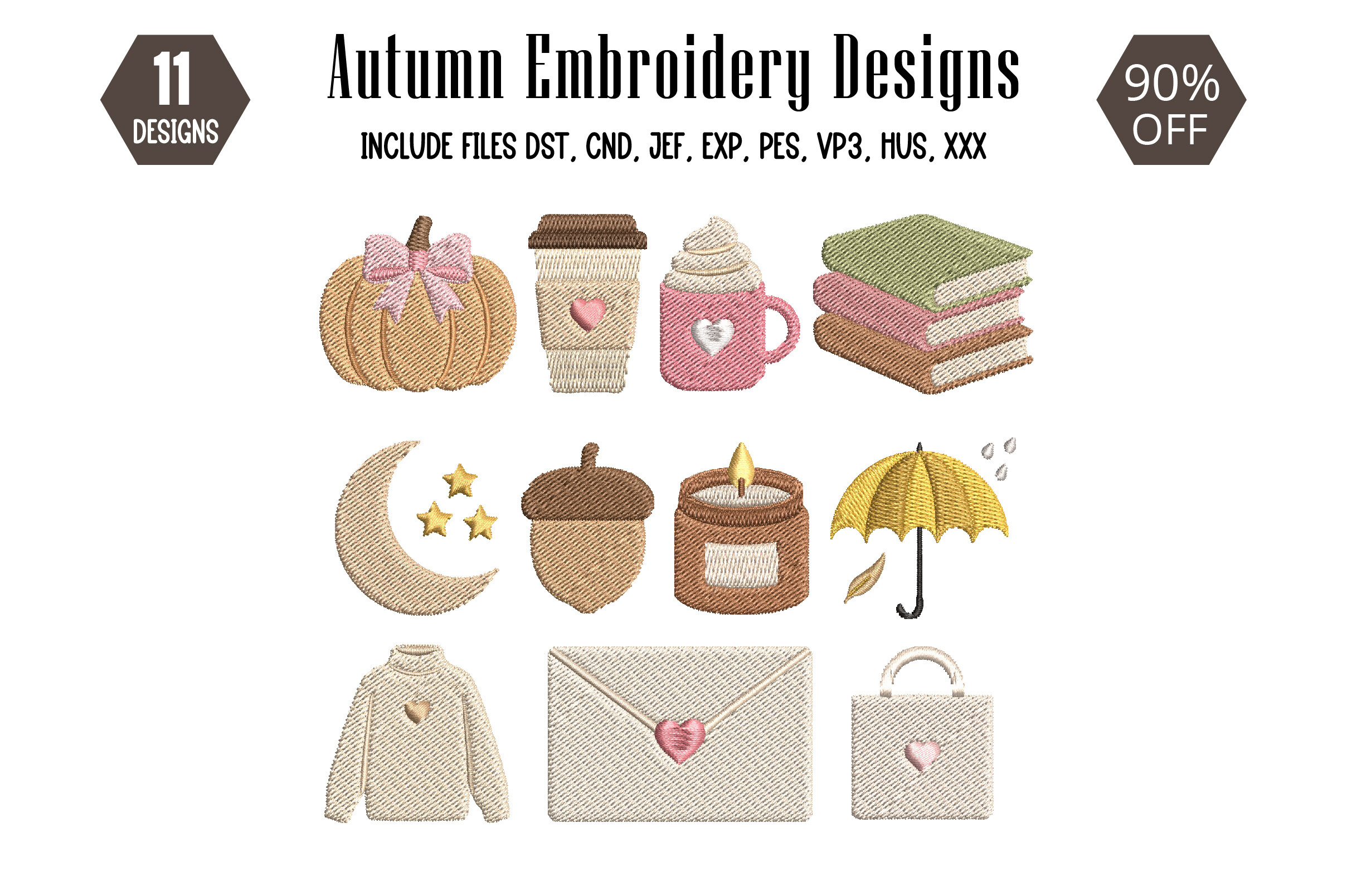 Autumn Embroidery Design