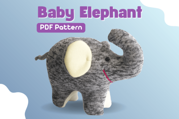 Baby Elephant Plush Pattern