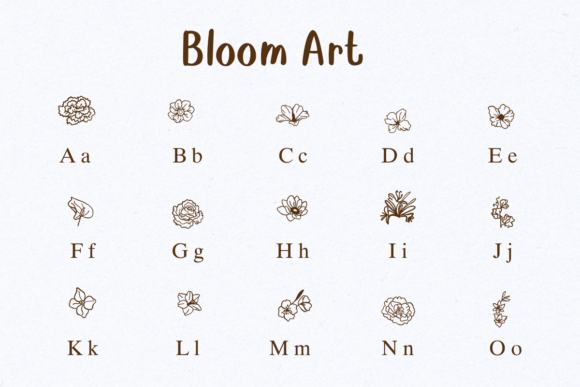 Bloom Art Font - Preview 1