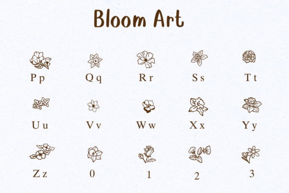 Bloom Art Font - Preview 2