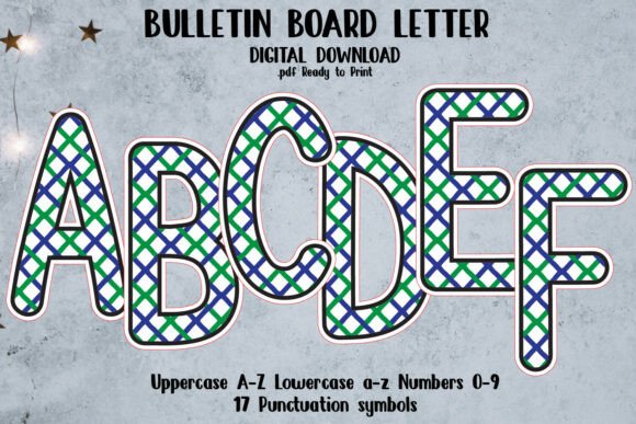 Bulletin Board Alphabet Letters