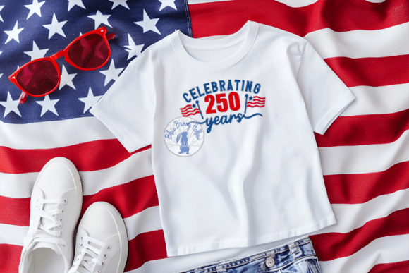 Celebrating 250 Years Independence Day Embroidery Design By Blue Bunny Hollow