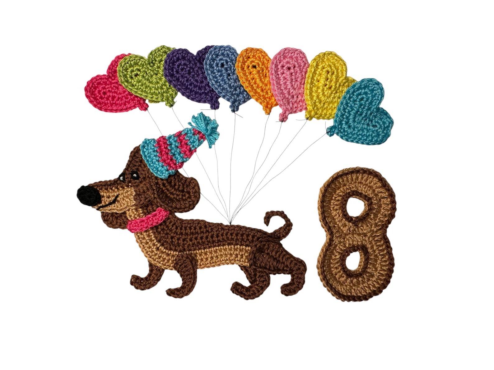 Crochet ANimal Numer 8 Dachshund