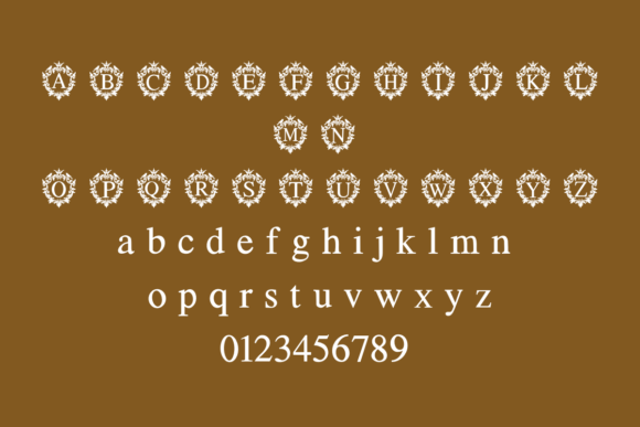 Crown Monogram Font - Preview 1