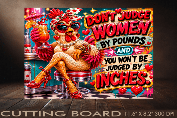 Don't Judge Women Cutting Board Graphic Crafts By TCSP Designs