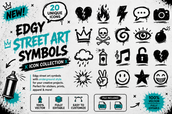 Sketch Style Urban Doodle Icons Vector Graphic by sipanji figuree ...