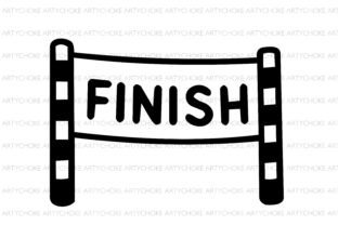 Finish Line Doodle Clipart