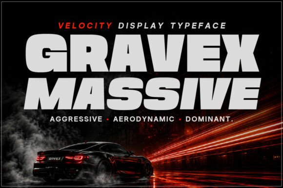 Gravex Massive Font - Preview 1