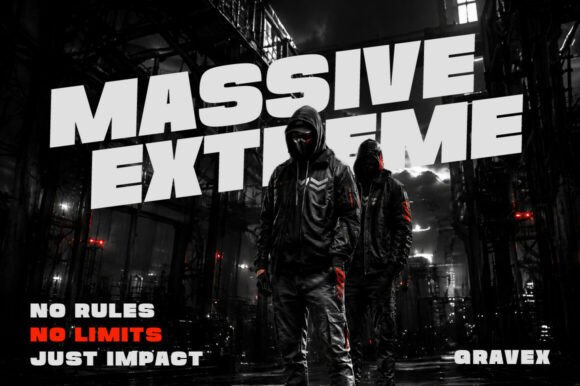 Gravex Massive Font - Preview 2