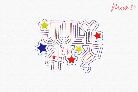 July 4th Stars Firework Celebration