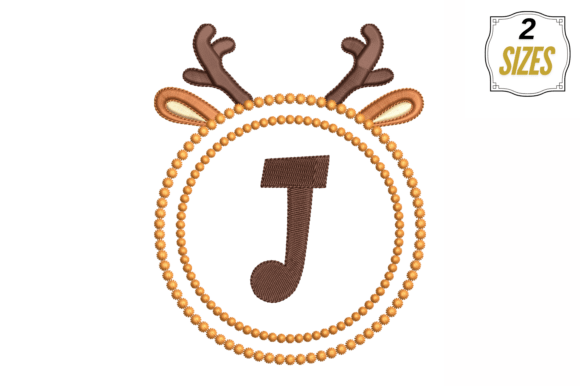 Letter J in Cute Frame