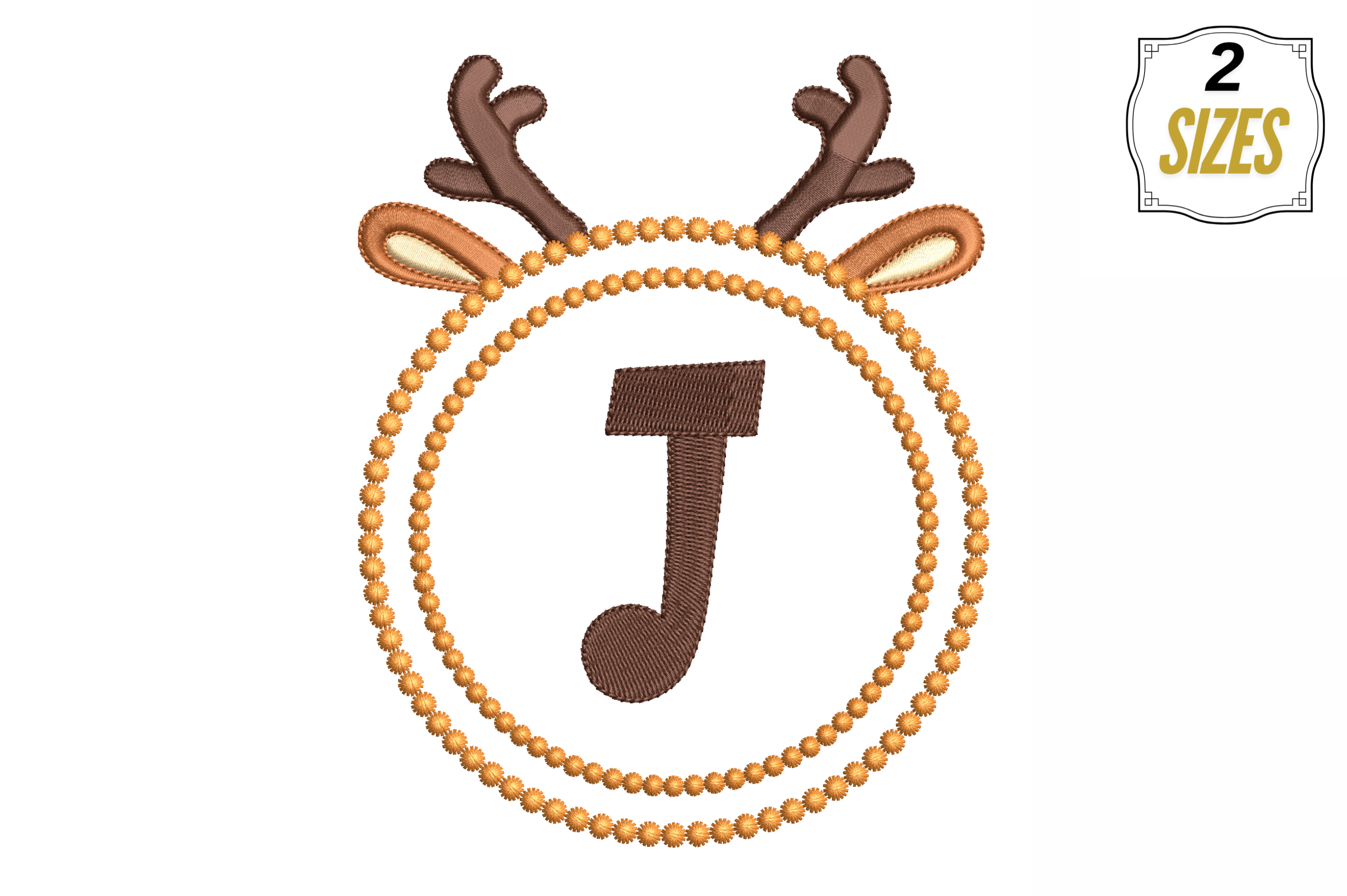 Letter J in Cute Frame
