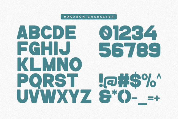 Macaron Font PNG with transparent background - Preview 1