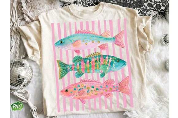 Preppy Fish PNG, Colorful Fish PNG Graphic by OrinDesign · Creative Fabrica