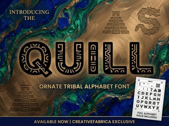 Quill Font font preview - 1