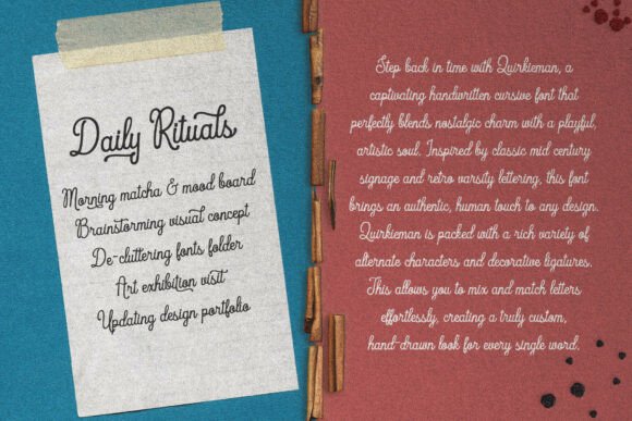 Quirkieman Font PNG with transparent background - Preview 3