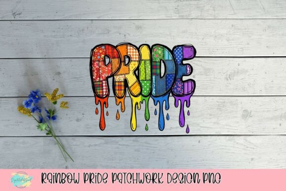 Rainbow Pride Patchwork Design PNG Graphic T-shirt Designs By DigitalArtGood