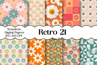 Retro Digital Paper Pack