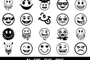 Smiley Face SVG Bundle Grafik Von Design Bundle · Creative Fabrica