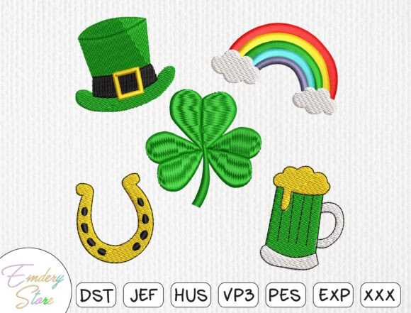 St. Patrick's Day Embroidery Design Set