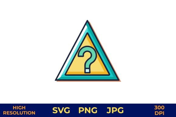 Warning Sign with Question Mark Symbol Graphic by designcrafts ...