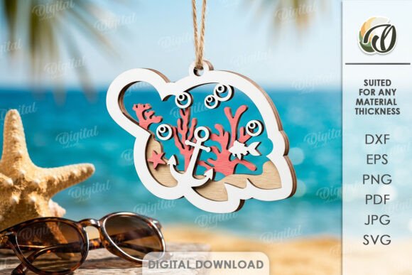 3D Summer Ornament Laser Cut Laser Cutting By Digital Idea