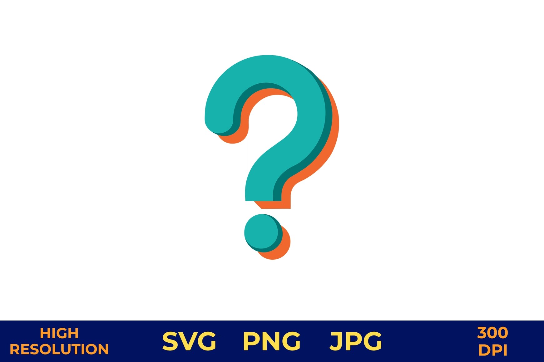 3D Question Mark Icon in Vibrant Colors Graphic by designcrafts ...