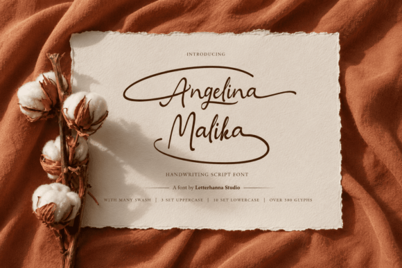 Angelina Malika Font PNG with transparent background - Preview 1