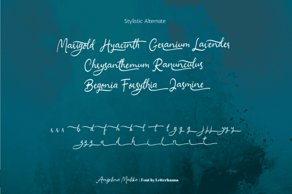 Angelina Malika Font PNG with transparent background - Preview 5